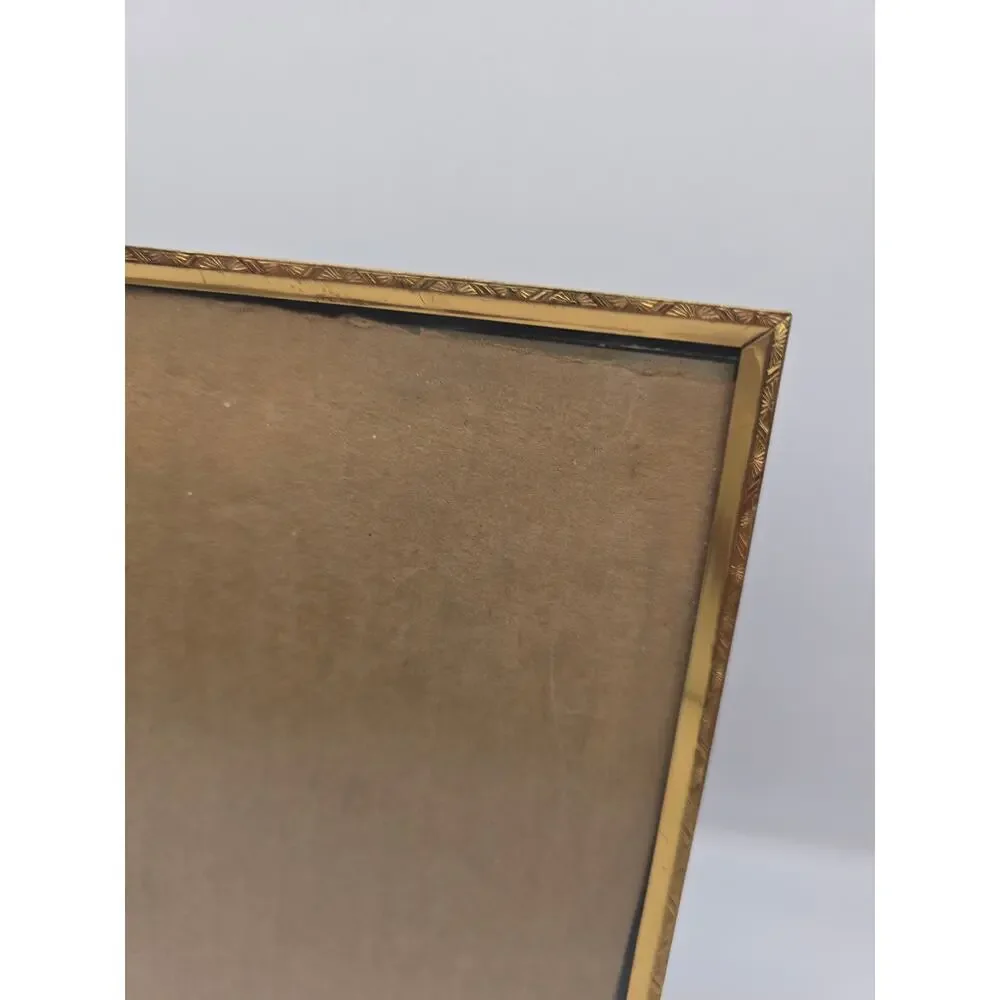 Vintage Hollywood Regency Ornate Timeless Grandmillenial Brass Picture Frame 7x5